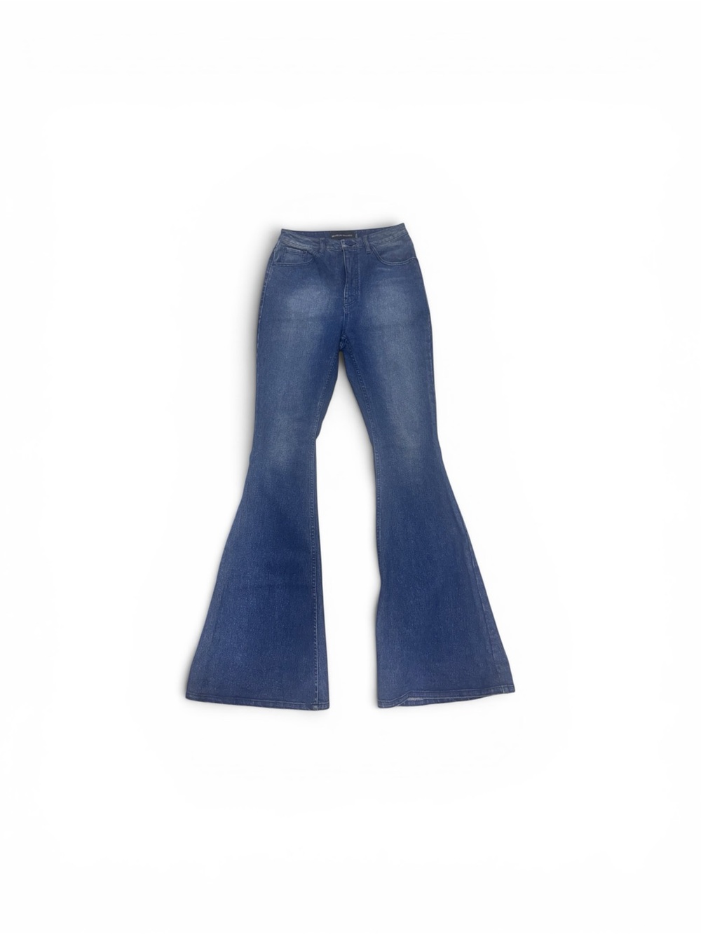 Brandon Maxwell Indigo High-Waist Flare Jeans